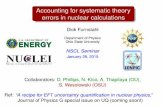 Accounting for systematic theory errors in nuclear ...ntg/talks/MSU2015_furnstahl.pdfRef: “A recipe for EFT uncertainty quantiﬁcation in nuclear physics,” ... Exciting advances