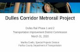 Dulles Corridor Metrorail Project · Fairfax County Parking Garages Herndon Station Garage • Total Project Estimate: $44.5M (org. $56.7M) • Construction Progress: • New Garage