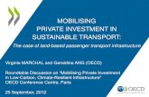 MOBILISING PRIVATE INVESTMENT IN SUSTAINABLE ... Private Investment in...2 Why transport? Closing the emission gap 0 10 20 30 40 50 60 70 80 90 100 110 120 130 2010 2020 2030 2040