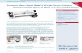 Dometic Spot Zero Mobile Wash Down System Spec Sheet · 2019-02-11 · FRESHWATER RO SYSTEMS Specifications for Dometic Spot Zero Mobile Wash Down System Model SZ MWD SZ MWDZ Amperage