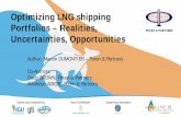 Optimizing LNG shipping Portfolios - Global Maritime Hub · the fleet balance • Based on the fleet balance the market does not require new ships until 2019/2020 • Longer-term,