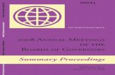 nnual Meetings of the Boards of Governors Summary Proceedings€¦ · the world bank group 2008 annual meetings of the boards of governors summary proceedings washington, d.c. october