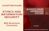 ETHICS AND INFORMATION SECURITY - Burapha …suwanna/1-56-887501...2 CHAPTER OVERVIEW SECTION 4.1 – Ethics •Information Ethics •Developing Information Management Policies •Ethics