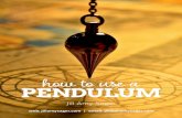 how to use a PENDULUM...toward healing. Pendulums are easy to use and so compact you can carry one around with you for times when you need a bit more guidance. Pendulums are a fun