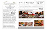 FY 14 Annual Report - rafknoxville.org · Vases have been recycled by RAF volunteers to date ! Each branch has established compost operations in local community gardens and botanical