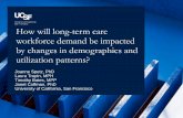 How will long-term care workforce demand be impacted by … · 2016-06-23 · By 2050: Number needing long-term care will more than double •8 million in 2000 to 19 million in 2050