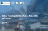 MEPhI - third-mission.org€¦ · 2014 2013 89.0 2017 92.3 90.5 social impact mephi graduates as lecturers retraining 2,000 students participated in 2018 summer schools pre-university