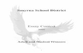 Smyrna School District€¦ · 26/04/2016  · I ♥ The Smyrna School District The ninth essay contest to support the five Smyrna School District core values of Respect, Responsibility,