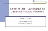 Effect of 2011 Earthquake on Japanese Nuclear Reactorschecktheevidencecom.ipage.com/checktheevidence.com/... · Nuclear Engineering Program …and Tsunami Inundated 420 miles of eastern