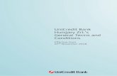 UniCredit Bank Hungary Zrt.’s General Terms and Conditions · 2020-08-08 · Credit reference service 79 9. Brokerage of financial services 79 10. Currency exchange 79 11. EFER