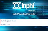 Inphi Moves Big Data Faster · 04/08/2020  · 6. Global internet video traffic expected to grow at a CAGR of 33% (‘14-’19). 7. Global e-commerce market expected to grow at a
