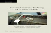 Acoustic Emission Monitoring for Cultural Heritage · 2020-05-04 · 2005). A positive correlation between AE energy and temperature can indicate the pres-ence of insects, as shown
