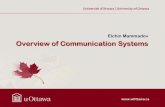 Overview of Communication Systemsrhabash/ELG3336CommMech.pdf · • In digital communication bandwidth represents how fast the information can be transferred. The speed of transmission