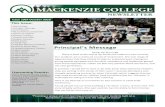 Principal s Message - Mackenzie College · 2020-05-05 · Continued on page 2 Principal’s Message Issue 19th October 2018 This Issue: 1 orrow ags 2 Principal’s Message 3 Lost