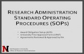 ESEARCH ADMINISTRATION STANDARD OPERATING … · AWARD OBLIGATION SETUP SOP • All newly obligated award funds require institutional review and approval; acceptance of an award occurs