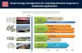 Smart energy management for unlocking demand …...Smart energy management for unlocking demand response in residential applications • By re-scheduling the usage of shiftable appliances,