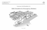ADA Checklist for Emergency Shelters. · The ADA authorizes the Department of Justice to provide technical assistance to individuals and entities that have rights or responsibilities