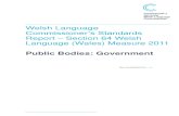Welsh Language Commissioner’s Standards Report Section 64 ... List/2015052… · 3 01/43 Welsh Language Commissioner Standards Report – Public Bodies: Government – Section 64