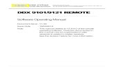 9101/9121 Remote Control Manual - update.haefely.com · 9101 or DDX-9121 Partial Discharge Detectors, and an HV regulator. Only persons who are duly authorised to do so, and who have