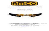AMCO TERRACING PLOW MODEL TJ3...AMCO TERRACING PLOW MODEL TJ3 OPERATOR’S MANUAL PART IDENTIFICATION AMCO MANUFACTURING COMPANY 800 South Industrial Parkway P.O. Box 1107 Yazoo City,