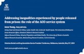 Addressing inequalities experienced by people …...Victorian Alcohol and Drug Association Service Providers’ Conference, Melbourne, Australia, May 31 st, 2019 Email: jesse.young@unimelb.edu.au