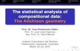 The statistical analysis of compositional data: The Aitchison … · 2011-08-09 · V. Pawlowsky-Glahn and J. J. Egozcue CoDa historical remarks sample space Aitchison geometry ﬁnal