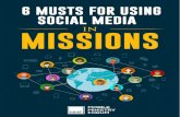Social Media for Missions: An Introductory Guide - Mobile Ministry … · pursuing social media ministry is that they, in conjunction with a spiritual and/or ministry leader, create
