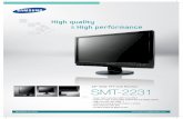 22 Wide TFT-LCD Monitor SMT-2231 · The Eco mark represents Samsung Techwin’s will to create environment-friendly products,and indicates that the product satisfies the EU RoHS Directive.