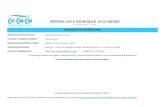 SPRING 2019 SCHEDULE of CLASSES Course... · 2018-09-19 · Closed on Weekends and Government of Guam Holidays SPRING 2019 SCHEDULE of CLASSES Revised September 19, 2018. GUAM COMMUNITY