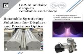 GRSM midsize drop-in rotatable end-block Rotatable Sputtering … · 2019-05-17 · block mounted on standard or ‘free-span’ HU support tubes •Variable magnetic bar designs