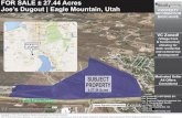 FOR SALE ± 27.44 Acres Joe’s Dugout | Eagle Mountain, Utah … · 2016-03-31 · The property information (“Property Information”) is being provided regarding the property