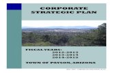 CORPORATE STRATEGIC PLAN - E-Gov Link · The Town of Payson began producing an annual Corporate Strategic Plan (CSP) in 1995 to highlight the Town’s overall direction and priorities.