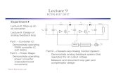 Lecture 9 - University of Colorado Boulderecee.colorado.edu/~ecen4517/materials/Lecture9.pdf · Lecture 9 ECEN 4517/5517 Experiment 4 Lecture 8: Step-up dc-dc converter Lecture 9: