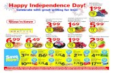 Happy Independence Day! 1 Celebrate with great grilling ... · 06/06/2020  · Happy Independence Day! Celebrate with great grilling for less! w! 199 399lb. E 169lb. 599lb. E 699lb.