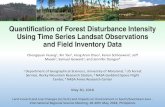 Quantification of Forest Disturbance Intensity Using Time ... · 30/05/2018  · 18 1984 1989 1994 1999 2004 Year FI 1989. 1990. 1992. 1994. 1996. 1998 + + + + + + 𝐹𝐹𝐹𝐹=