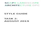 SCAPE LANDSCAPE ARCHITECTURE DPCcoastal.la.gov/wp-content/uploads/2020/05/190809_CPRA-Task-02-Style-Guide.pdfTYPOGRAPHY OVERVIEW 05 TITLES & SUBTITLES 06 BODY TEXT 07 EXAMPLE CONFIGURATIONS