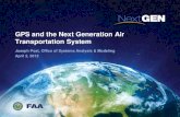 GPS and the Next Generation Air Transportation System · 4/2/2012  · Controllers HR/LR International ICAO IATA EU–SESAR States. 14 ... •Traffic Flow Management Increased Airspace