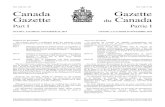 Canada Gazette du Canadagazette.gc.ca/rp-pr/p1/2014/2014-11-29/pdf/g1-14848.pdf · 2017-12-09 · Canada, 0 lbert Street, th loor, ttawa, ntario 1 0S, 61-996-249 telephone, 61-991-40