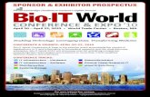 SponSor & Exhibitor proSpEctuS - Bio-IT World Expo · 2018-06-18 · For more information contact: Katelin Fitzgerald at 781-972-5458— kfitzgerald@healthtech.com or Ilana Quigley