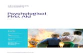 Psychological First Aid - Mental Health Academy · 2020-03-31 · Psychological First Aid is commonly carried out today in a community setting. ... empowerment seems threatened by