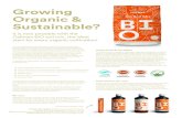 Growing Organic & Sustainable? · Growing Organic & Sustainable? The new Cellmax bio potting soil is one of the most sustainable potting soils ever made. This potting soil has been