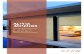 ALPHA AWNINGS - Yellowpages.com · 2019-11-08 · roller blinds & external awnings. • One Neo Smart device supports 8 blinds per room, with a maximum of 30 rooms totalling 240 motors.