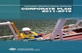 Australian Maritime Safety Authority CORPORATE PLAN 2011-2016 · Seafarer and ship safety 10 Environment ... A strong AMSA strategic position 29 Review of performance against Corporate