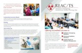 Customized Courses offered Faculty About REAC/TS Offering ... · of Energy and Oak Ridge Associated Universities (ORAU). Radiation Emergency Medicine This 3.5-day course is intended