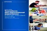 WHITE PAPER Transform the educational experience€¦ · Transform the educational experience through blended learning Authors: Rajiv Shenoy and Teresa de Onis WHITE PAPER. How traditional