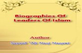 Biographiesislamicblessings.com/upload/Biographies_of Leaders_of Islam.pdf · Amir Al‐Mu'minin Imam Ali Ibn Abu Talib (A.S.) Fatima Az‐Zahra' The Sublime Among All Women The Second