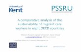 A comparative analysis of the sustainability of migrant ... · •Context in eight OECD countries (Australia, Canada, Germany, Italy, Japan, Norway, South Korea, United Kingdom) •Overview
