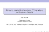 Einstein meets Grothendieck: RT-paradigm as Quantum Gravityjohnynewman.com/wp-content/uploads/2019/03/Srni_2019.pdf · 4 Dark matter 5 EPR experiment and Wheeler delayed choice experiment