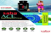 Saba Ace Sales Sheet Ace... · 2020-02-01 · Saba ACE® is a cutting-edge weight loss and thermogenic fat burner for men and women. Each capsule contains an effective dose of the
