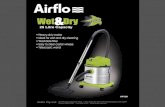 wet and dry vac brochureairflo.com.au/docs/brochures/2017/8243cb5a0e45f329bd79c7eb620… · Airflo= FUNCTION 20 Litre Capacity Heavy duty motor Ideal for wet and dry cleaning ' Washable